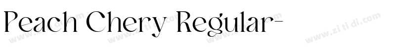 Peach Chery Regular字体转换